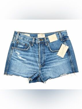 Universal Thread Mid-Rise Mini Blue Distressed High-Rise Denim Shorts